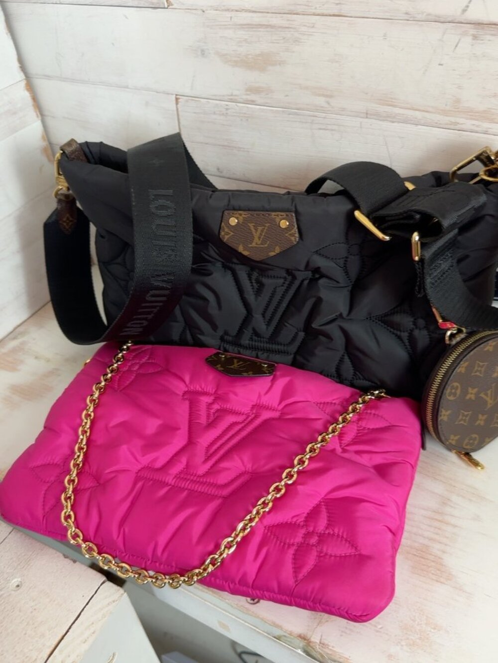 Louis Vuitton Fall For You Maxi Multi Pochette Accessories Fuchsia Black M46161
